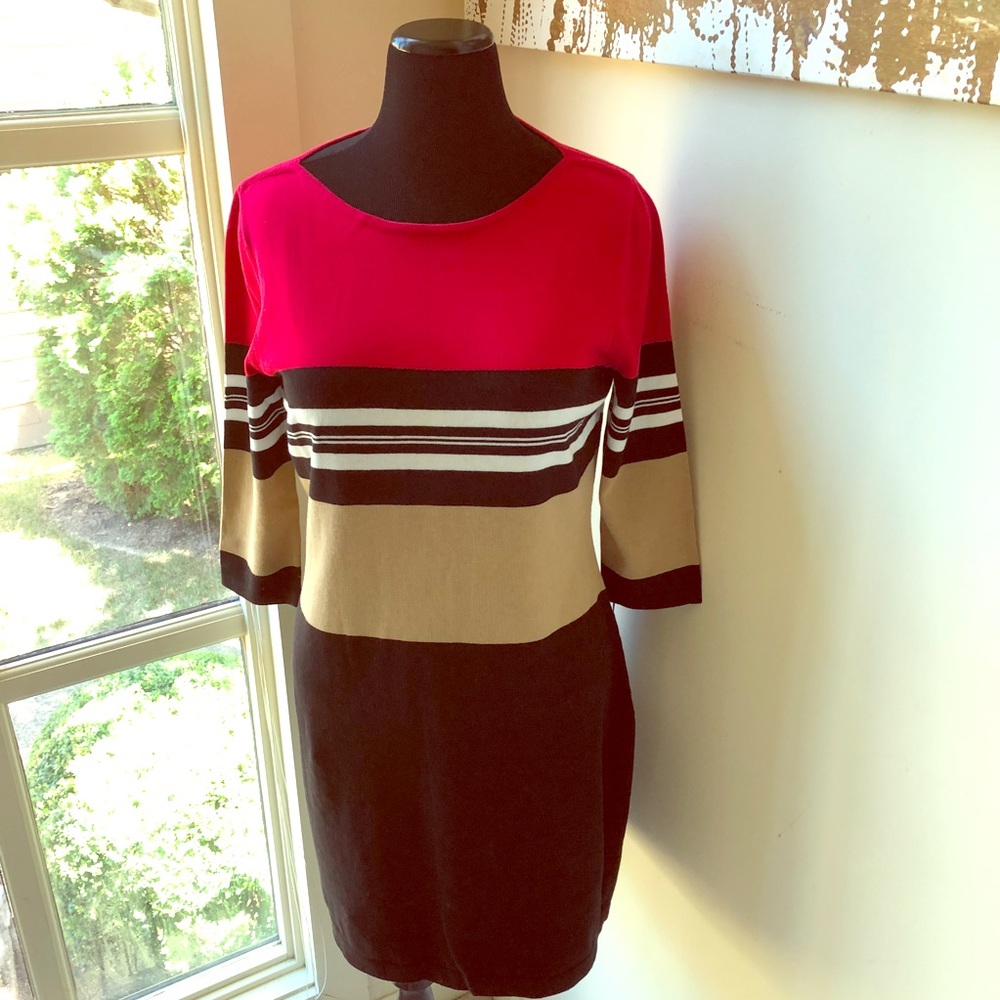 NWT Calvin Klein Striped Sweater Dress 💝